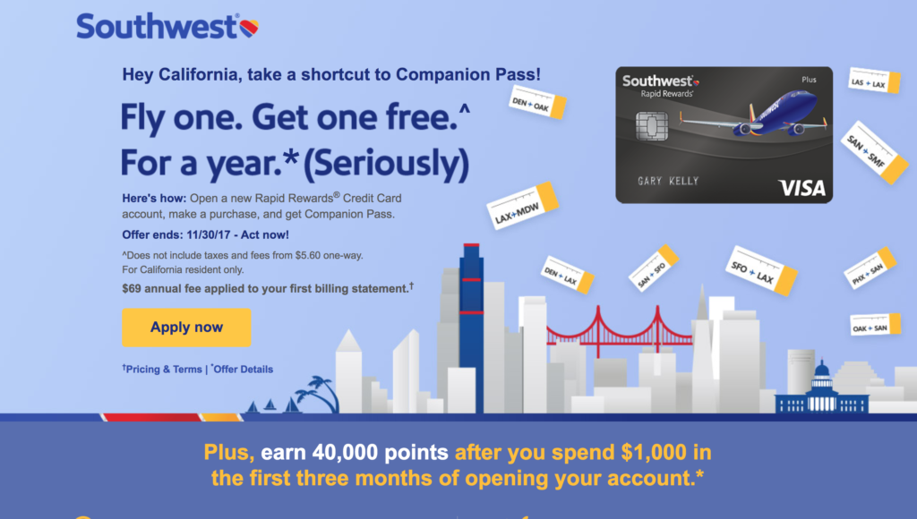 Easy Southwest Companion Pass For CA Residents Freequent Flyer Blog